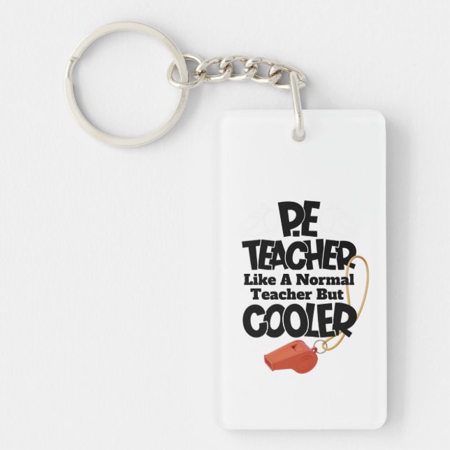 Porte-clefs Prof de gym comme un prof normal mais plus cool (Devant)