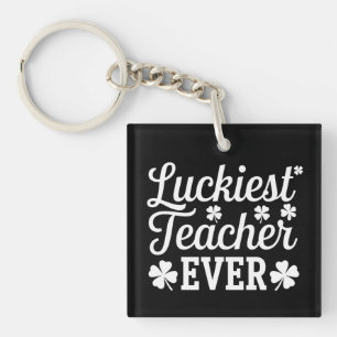 Porte-clefs Prof le plus chanceux enseignant la Saint-Patrick
