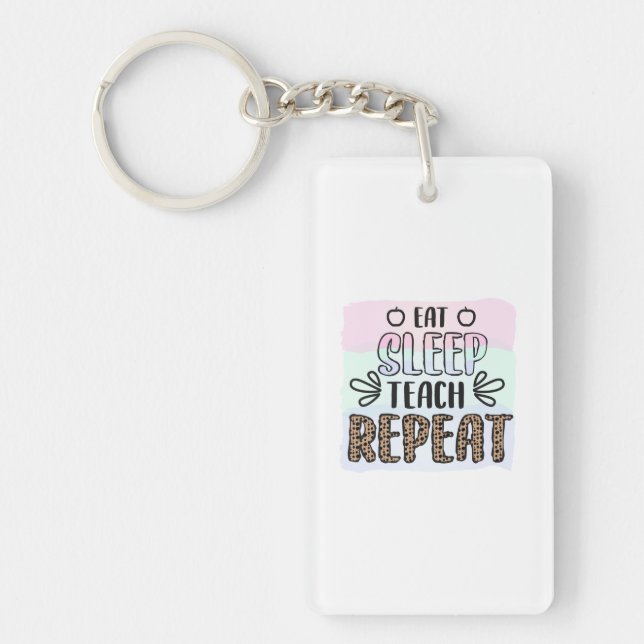 Porte-clefs Professeur Cadeaux | Mangez les enseignants du som (Devant)