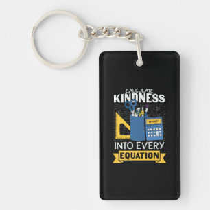 Porte-clefs Professeur de mathématiques Calculer la gentilless