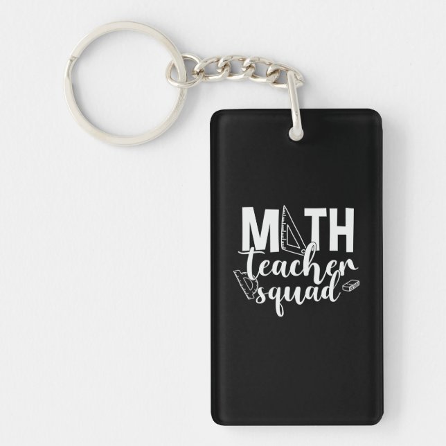 Porte-clefs Professeur de mathématiques Équipe d'enseignants d (Devant)