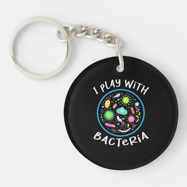 Porte-clefs Professeur de sciences de microbiologie (Devant)