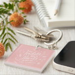 Porte-clefs Professeur typographie moderne élégante fleurs de<br><div class="desc">Professeur de typographie moderne élégant script merci cadeau. Si les professeurs étaient des fleurs,  je vous choisirais une fille rose. Design moderne et élégant personnalisé.</div>