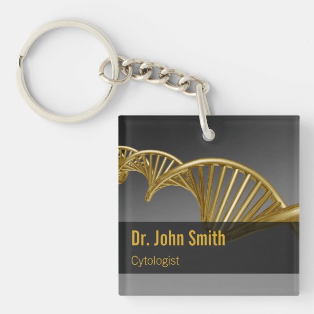 Porte-clefs Professional Medical Luxury Gold DNA Strand (Devant)