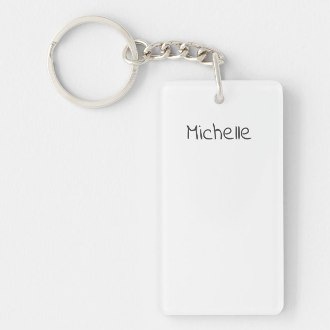 Porte-clefs Professional Modern Minimalist Plain Own Name (Devant)