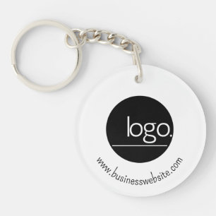 PORTE-CLEFS PROFESSIONNEL AJOUTER PROPRE LOGO BLANC AFFAIRES M