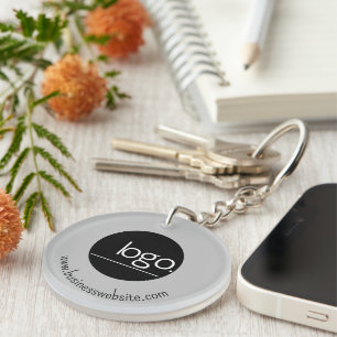 PORTE-CLEFS PROFESSIONNEL AJOUTER PROPRE LOGO GRAY BUSINESS ME