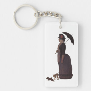 Porte-clefs Profitez de la vie Promenez votre singe Drôle Vint