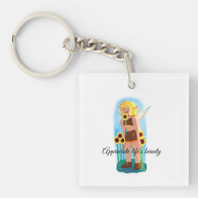 Porte-clefs Profitez des petites choses (Devant)