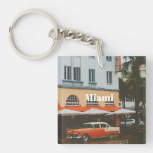 Porte-clefs Promenade Océanique de Miami Souvenir de Voyage