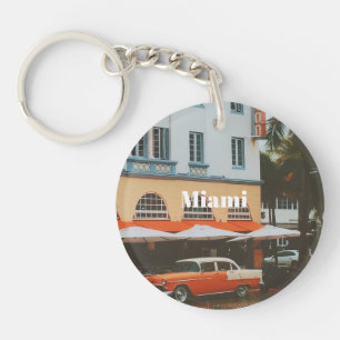 Porte-clefs Promenade océanique de Miami Souvenir de voyage