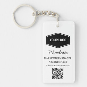 Porte-clefs Promotion du logo d'entreprise personnalisé