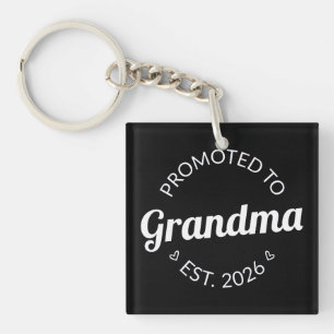 Porte-clefs Promu À Grand-Mère Est. 2026 I
