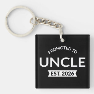 Porte-clefs Promu À Oncle Est. 2026 II