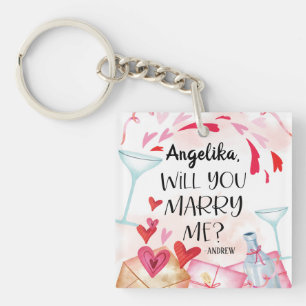 Porte-clefs Proposition de marriage   You Marry Me ? Custom
