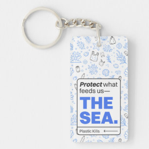 Porte-clefs Protéger ce qui nous nourrit : la mer   Pollution 
