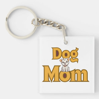 Porte-clefs Proud Dog Mom Mother's Day Double-Sided 