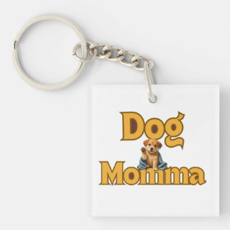 Porte-clefs Proud Dog Momma Mother's Day Double-Sided 