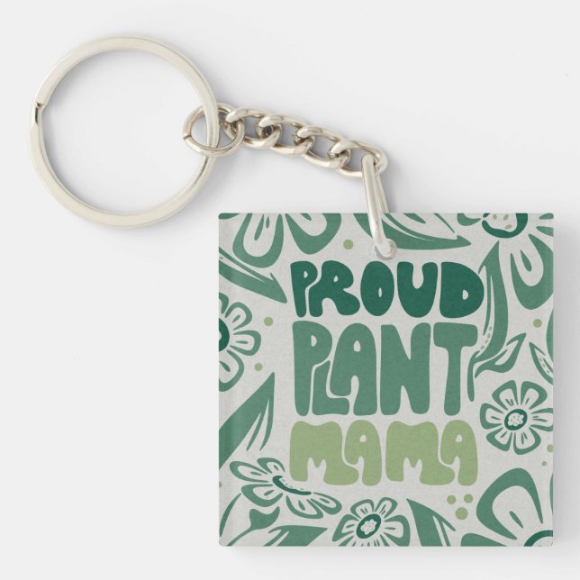 Porte-clefs Proud Plant Mama – Bold Plant Lover (Devant)