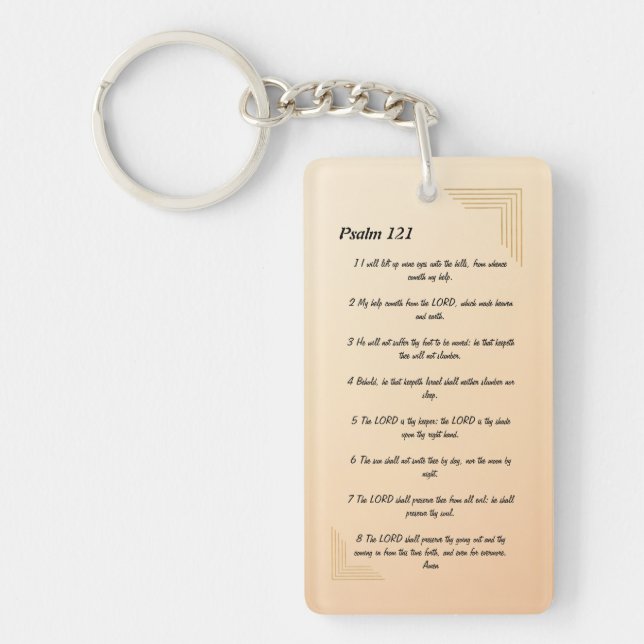 Porte-clefs Psaume 121   (Devant)