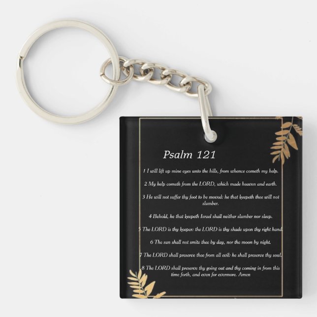 Porte-clefs Psaume 121 porte - clé (Devant)
