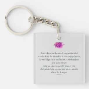 Porte-clefs Psaume 1, Flower