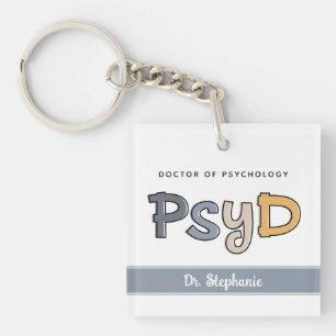 Porte-clefs Psychologue PsyD sur mesure