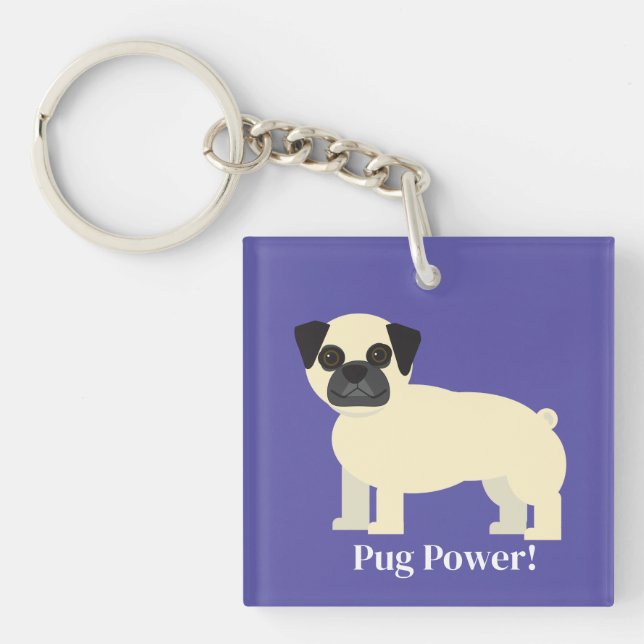 Porte-clefs Pugs,  (Devant)