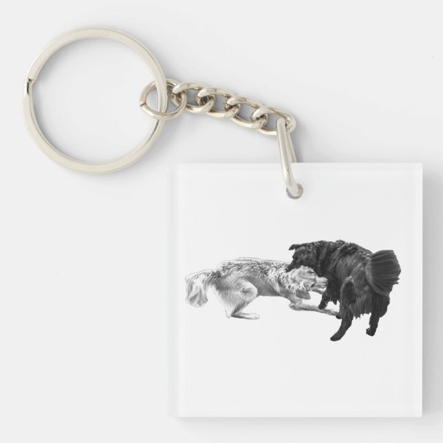 Porte-clefs Pugs de poche, délice ombré (Devant)