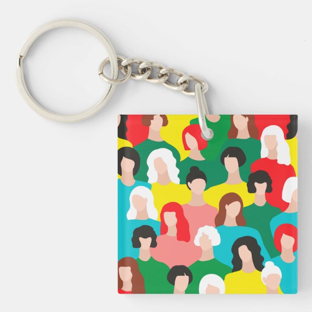 Porte-clefs Puissance des filles (Devant)