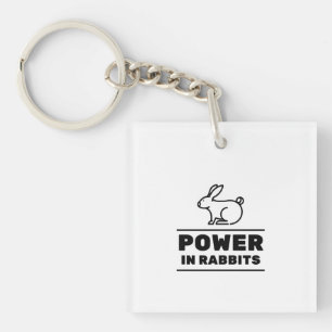 Porte-clefs Puissance des lapins