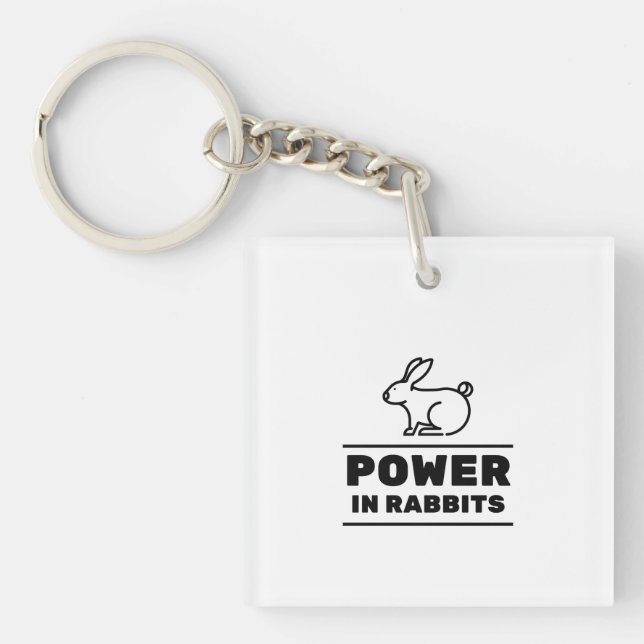 Porte-clefs Puissance des lapins (Devant)
