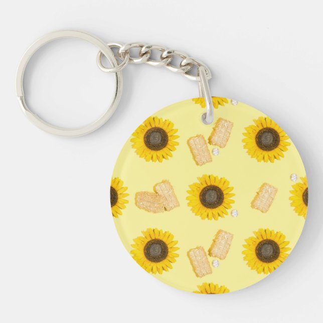 Porte-clefs puissance du tournesol (Devant)