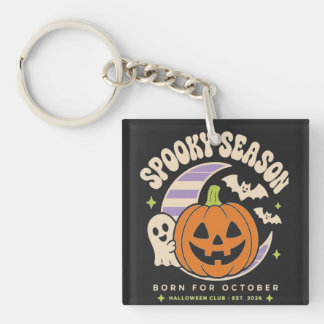 Porte-clefs Pull Halloween Saison Effrayante Née en Octobre