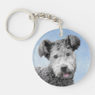 Porte-clefs Pumi Peinture - Cute Original Chien Art