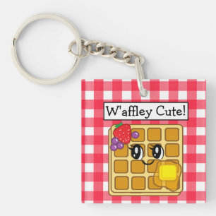Porte-clefs Pun gaufre Cute Kawaii 