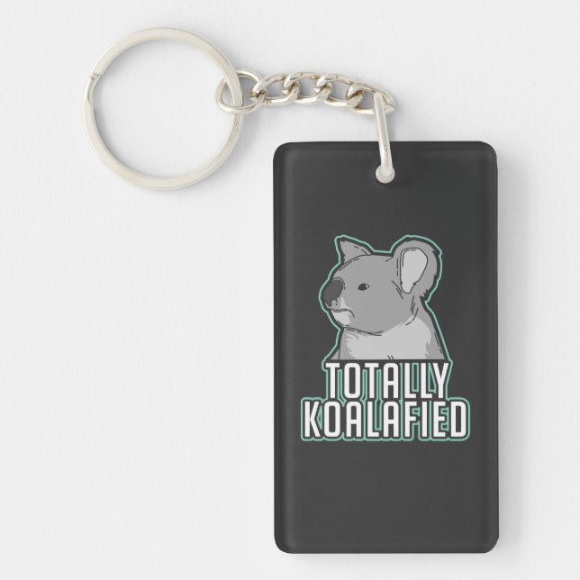 Porte-clefs Pun - Totalement Koalafied (Devant)