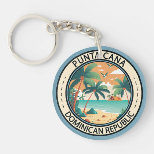 Porte-clefs Punta Cana République Dominicaine Badge de case