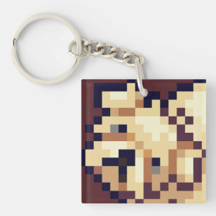 Porte-clefs Puppy Pixelart, Pixel Art