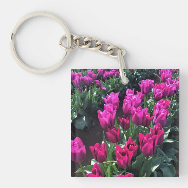 Porte-clefs Purple Flag Tulips (Devant)