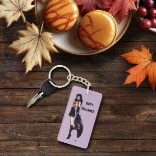 Porte-clefs Purple Halloween jolie sorcière