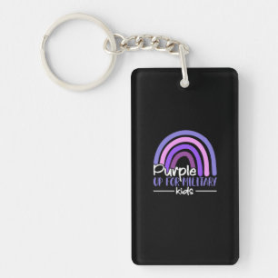 Porte-clefs Purple up pour enfants militaires Arc en ciel Enfa