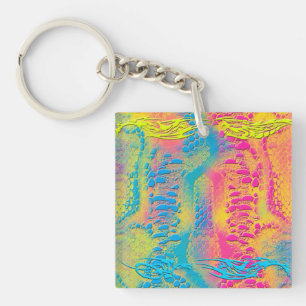 Porte-clefs PYTHON - moderne fractale décorative -