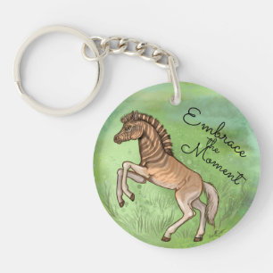 Porte-clefs Quagga "Embrassez le moment"