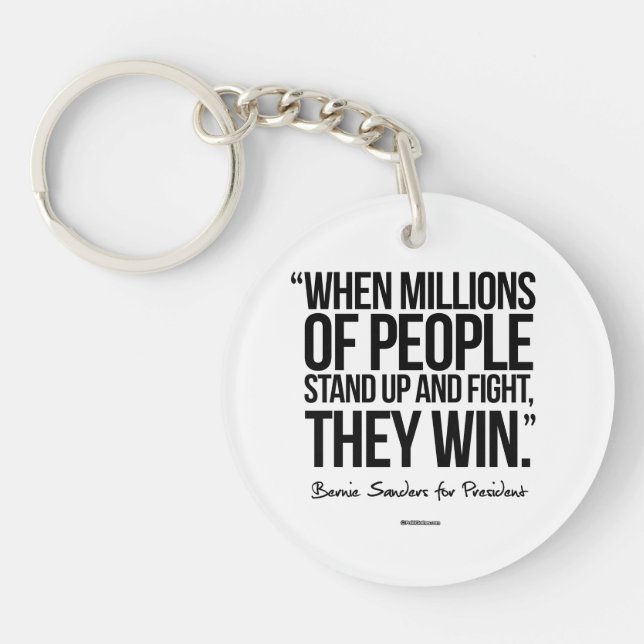Porte-clefs Quand les millions de personnes se lèvent (Devant)