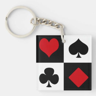 Porte-clefs Quatre combinaisons de cartes