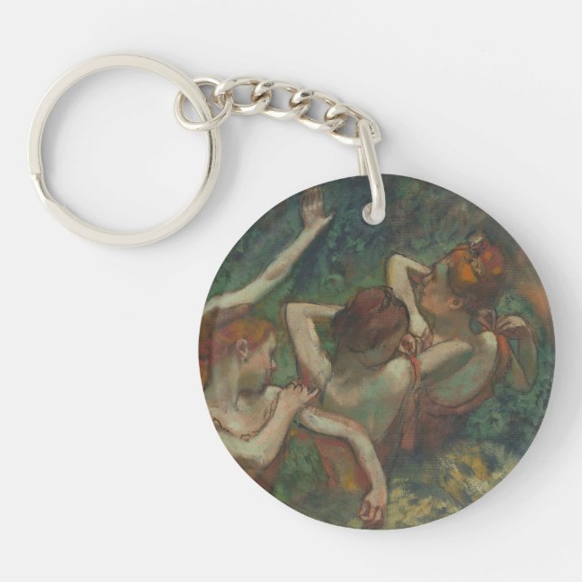 Porte-clefs Quatre Danseurs, Peinture impressionniste, Edgar D (Devant)