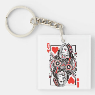 Porte-clefs Queen of Hearts Surdimensionné Graphisme, Jouer de