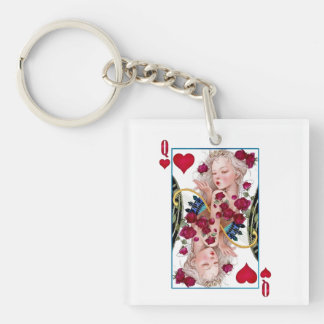 Porte-clefs Queen of Hearts Surdimensionné Graphisme, Jouer de