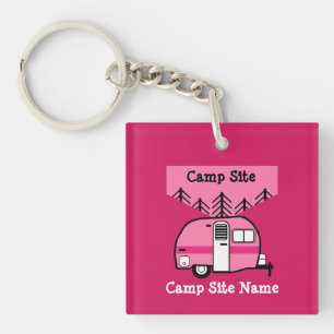 Porte-clefs Queen of the Camper - Drôle Camping RV Caravan